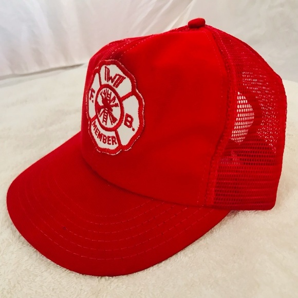 Reynold's Fire Fighter Member Adjustable L-XL Red Ball Cap - Picture 6 of 14